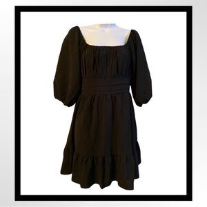 ‼️‼️Clearance-NWOT Square neck Lantern sleeve short dress